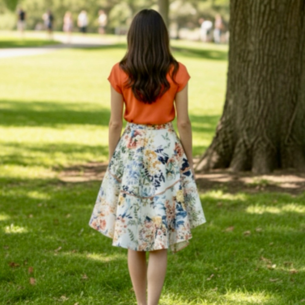 Ranna Gill by Anthropologie Jardin Botanical Skirt - Picture 7 of 14
